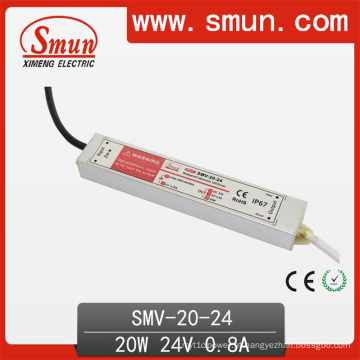 Driver de LED eletrônico impermeável 20W 24V 0.8A